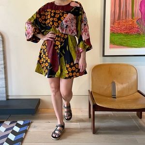 Zara Scarf Print Mini dress
